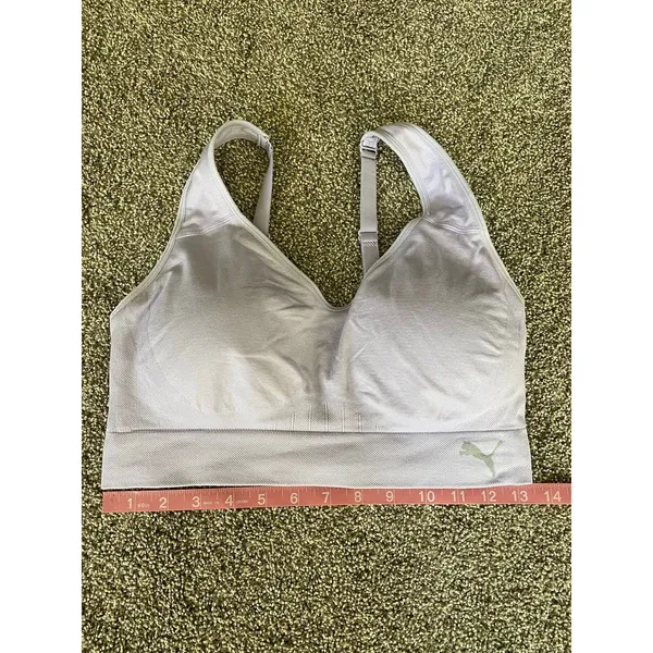 Puma Lavender Seamless Convertible Sports Bra Size L Adjustable Straps - Image 4