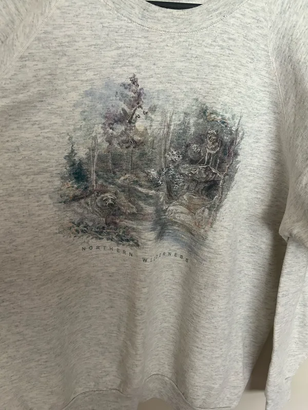 Vintage norther wilderness Crewneck Size XL - Image 2