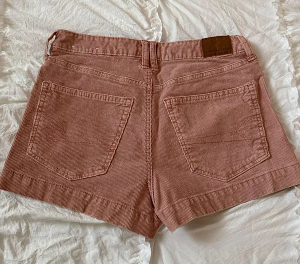 American Eagle Super Stretch Corduroy Pink Shorts - Image 2