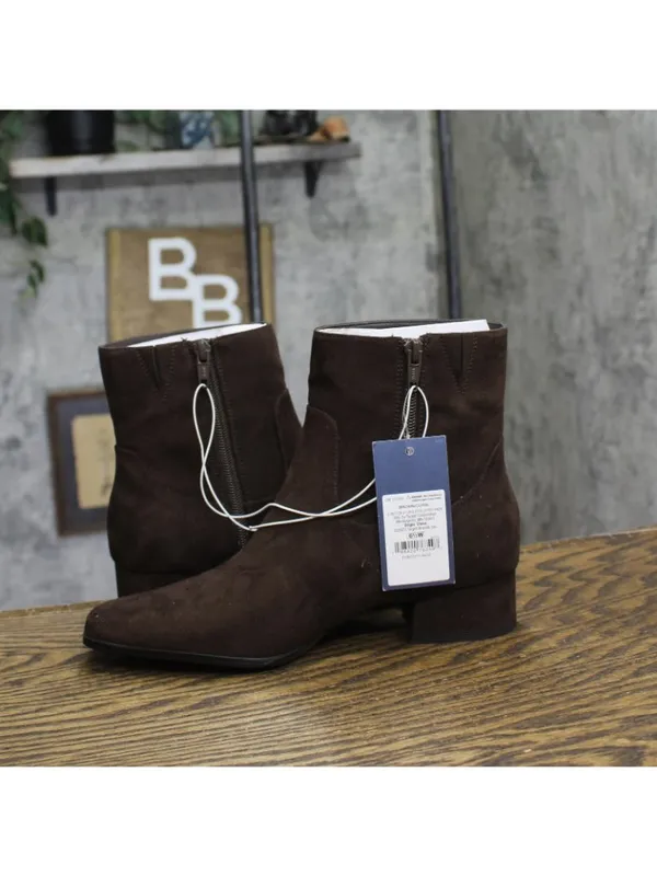 Universal Thread Block Heel Ankle Boots with Memory Foam Insole Brown 6.5W - Image 7
