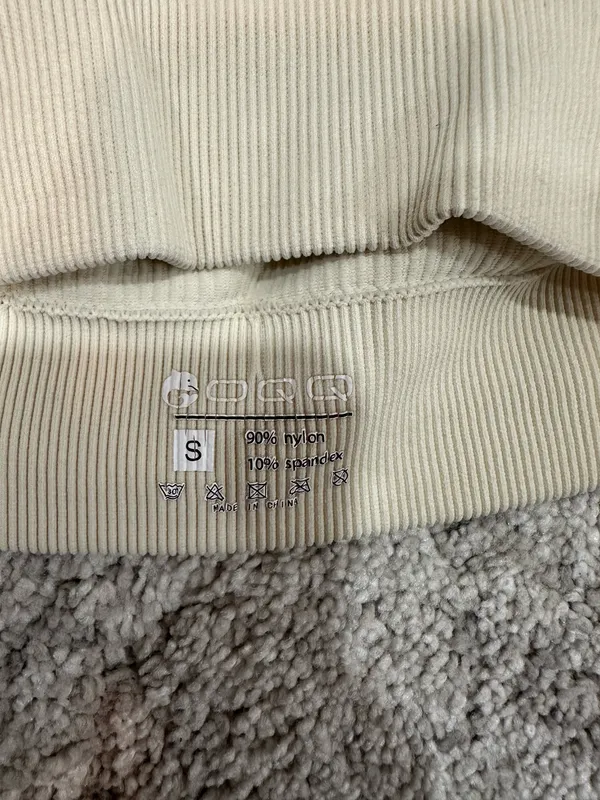Crop top long sleeve Tan - Image 2