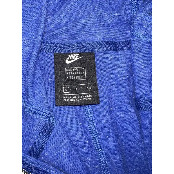 Nike Chicago Cubs Women's Blue Zip Up Hoodie Sz S Small‎ Thin Soft - Image 5