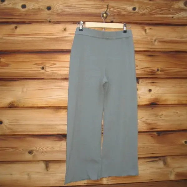 Green Soft Touch Wide Leg Pants Green Size M - Image 5