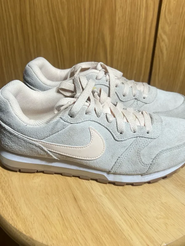 Nike Women's Suede Lace-Up Sneakers in Light Pink/Off-White - Image 2