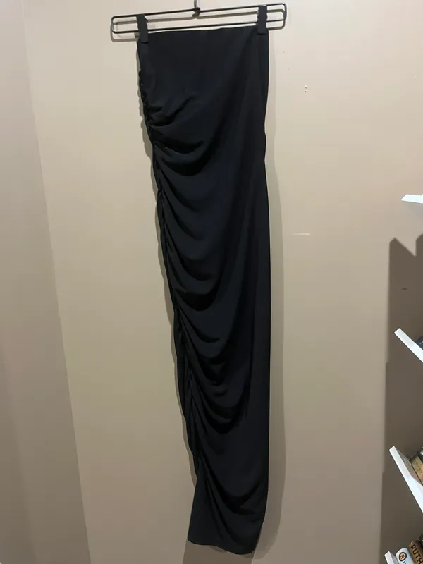 Zara Strapless black Dress - Image 3
