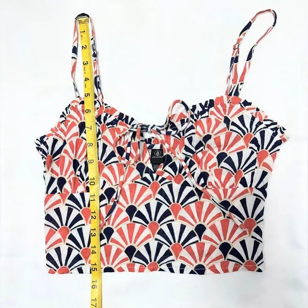 Volcom Shellz Bellz Cami Tank Top - Orange Multi - XS - Image 11