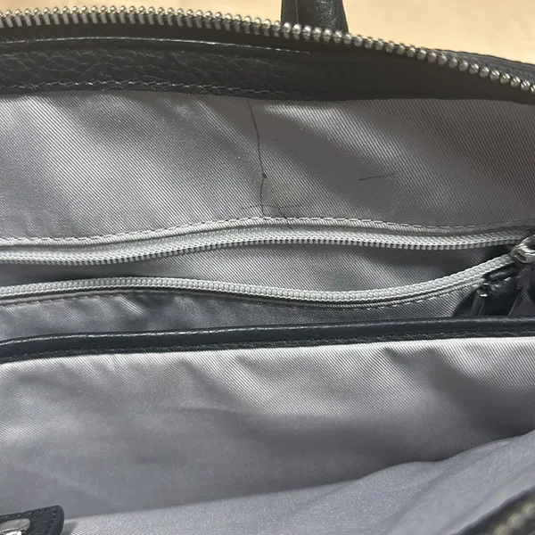 Tumi Stanton Kiran Tote Black Leather Travel Bag - Image 11