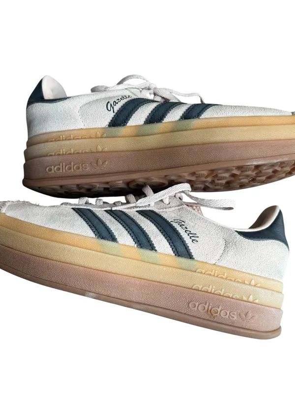 Adidas - Gazelle Bold Platform Sneakers Wonder Quartz Core Black Sz 7 - Image 9