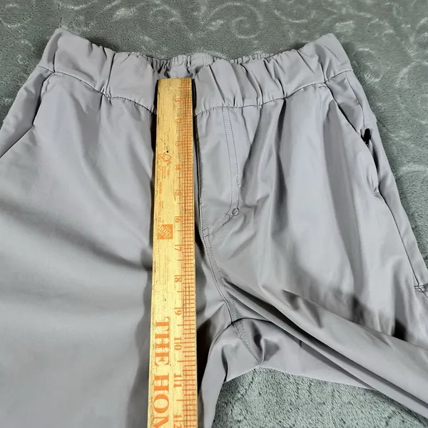 Vuori Miles Ankle Pants Women Small Beige Tapered Joggers Zip Pocket Performance - Image 8