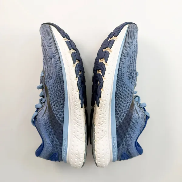 Brooks Glycerin 19 Running Sneakers Shoes Athletic Gym Blue Gold Women 8 - Image 7