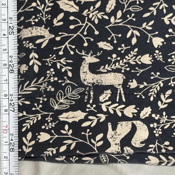Kappahl Navy Cream Animal Print Pajama Pants Cotton Elastane Small‎ Swedish EUC - Image 3