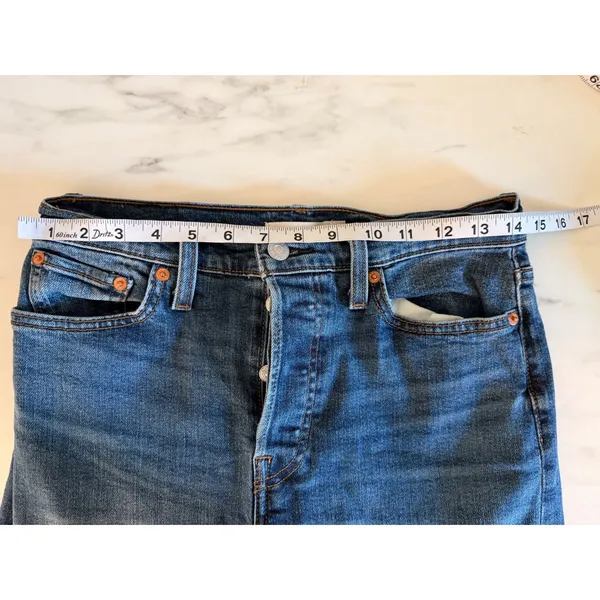 Levis‎ Wedgie Straight High Rise Blue Jeans 34964-0207 Size 29x28 - Image 9