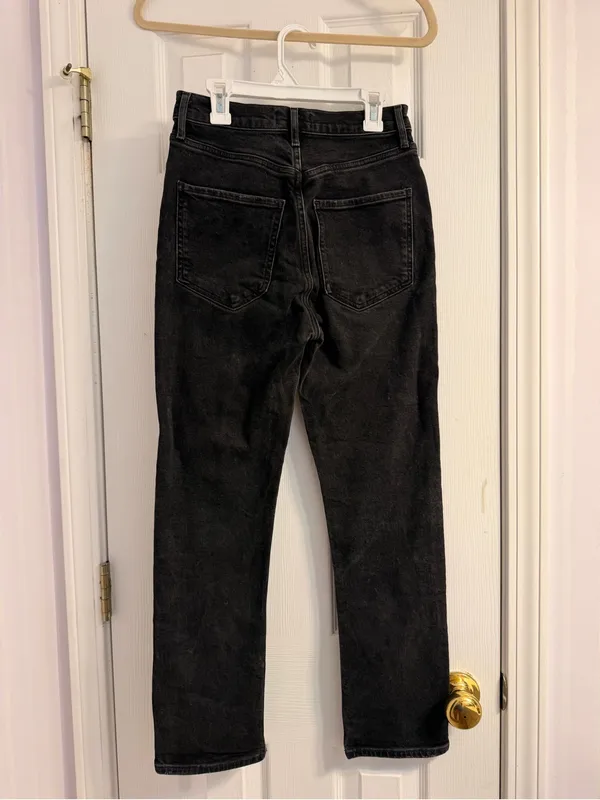 Agolde Charcoal Black High-Rise Jeans Size: 25 - Image 3