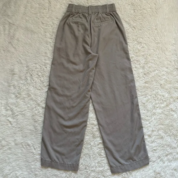 Madewell Pants Lanie Pleat Front Straight Leg High Waist Pumice Sz 0 - Image 5