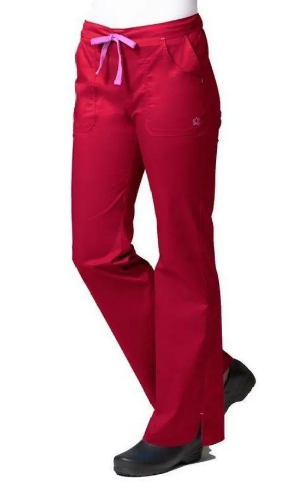 Maven Blossom Women's Multi Pockets Scrub Pants Size Small Red - Image 9