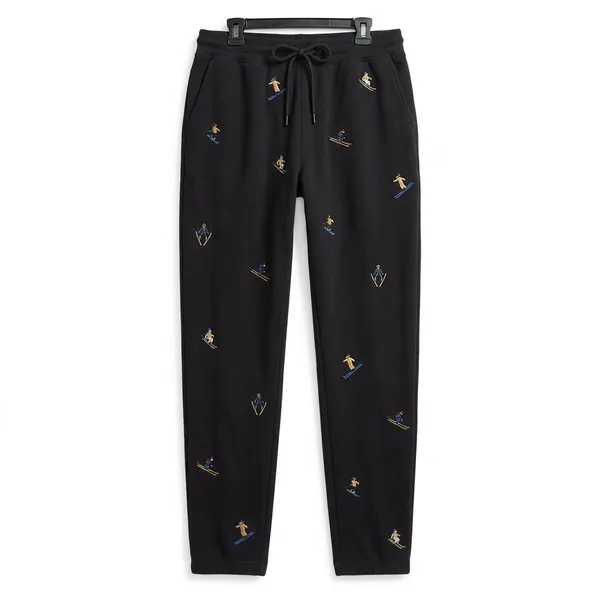 Lou & Grey sweatpants black embroidered small - Image 3