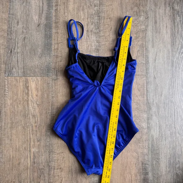 Miraclesuit Royal Blue Ruched Underwire One Piece Swimsuit Size 6 Slimming - Image 4