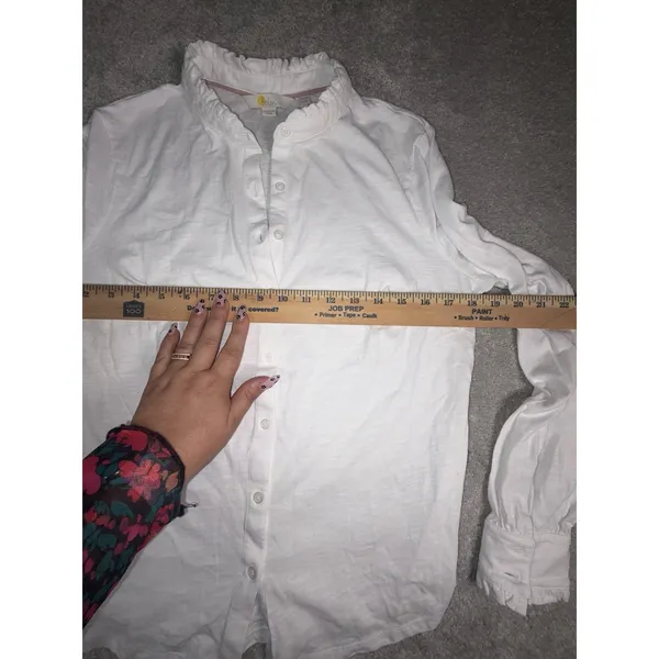 Boden white cotton ruffle - Image 8