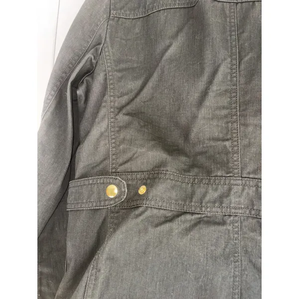J.Crew The Downtown Field Jacket Women S Forest Green‎ Utility Military Canvas - Image 7