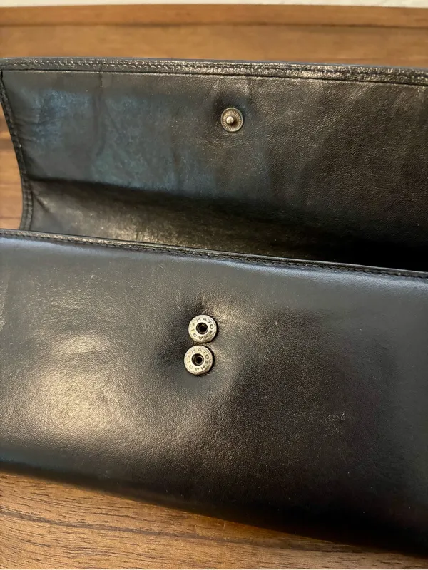 Vintage Leather Clutch Wallet with Insert - Image 7