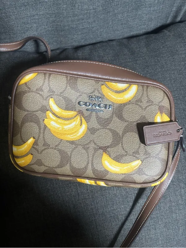 Coach Mini Jamie camera bag in Signature coated canvas Banana Print Crossbody - Image 11