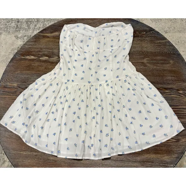 PRINCESS POLLY “Bette” Strapless Mini Dress - White/Blue Floral - Sz 10 - NWT - Image 16