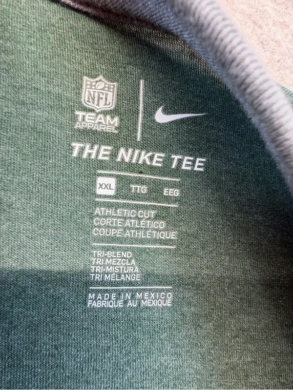 Green Bay Packers Nike Women’s 3/4 Sleeve Raglan Shirt XXL NWT - Image 6