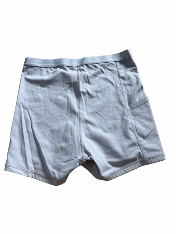Mono B Light Gray Athletic Compression Shorts Size M - Image 2