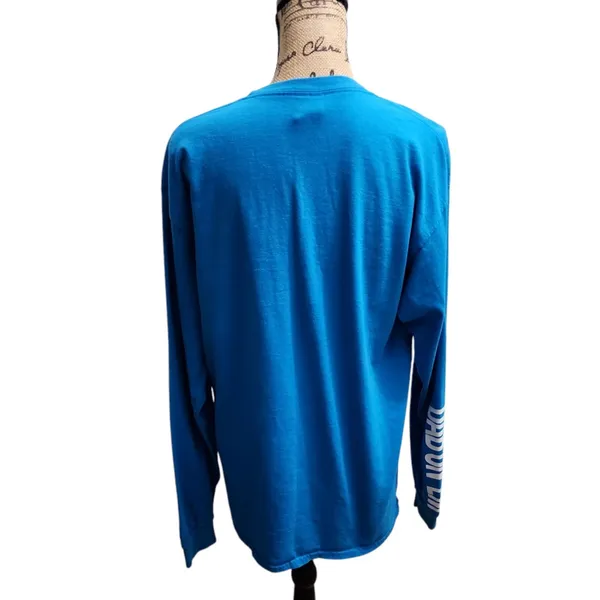 Gildan Carolina Long Sleeve T-Shirt Graphic‎ Tee Casual Top Large - Image 2