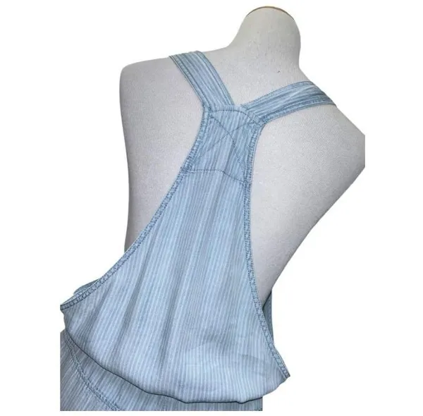 Lovestitch pinstripe short overalls L - Image 9