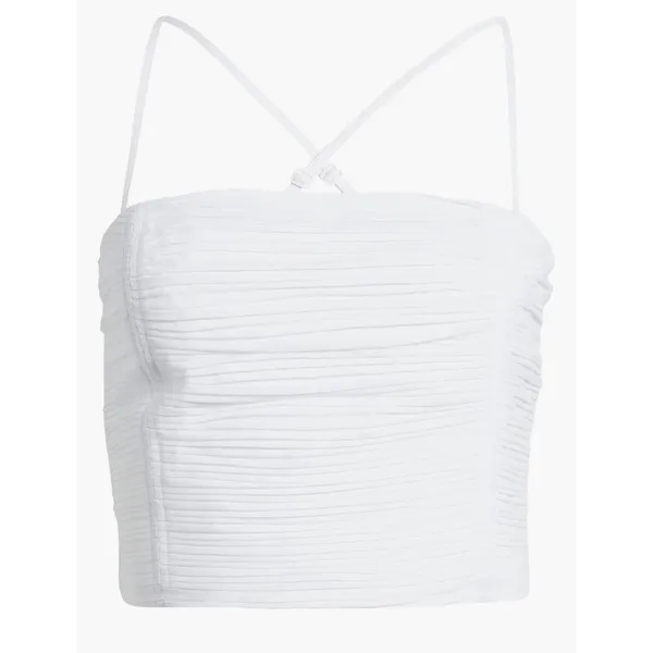 Madewell Wendy Poplin Crop Top in White. Size 4. NWOT - Image 5