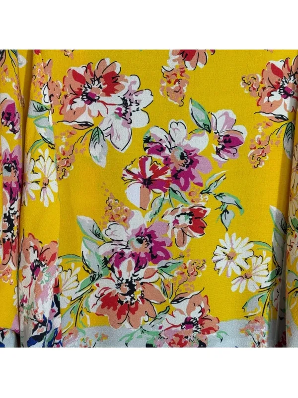 NWOT ANTHROPOLOGIE AKEMI KIN Yellow Floral Boho Kimono Cardigan OSFM - Image 10