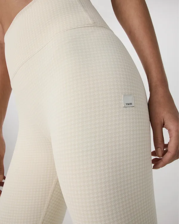 Vuori Houndstooth Legging Natural Micro Houndstooth  - Image 3
