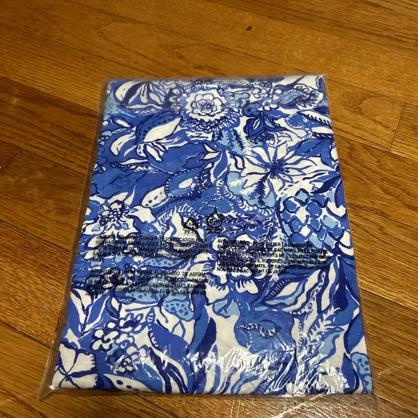 Lilly Pulitzer Lela Henley Tank Dress Womens Size Medium Blue Tang Flocking NWT - Image 4