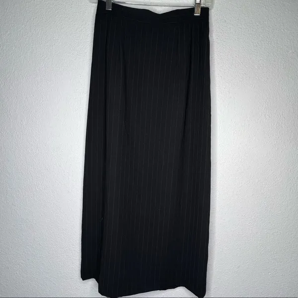 Vintage Pinstriped‎ Skirt - Image 2