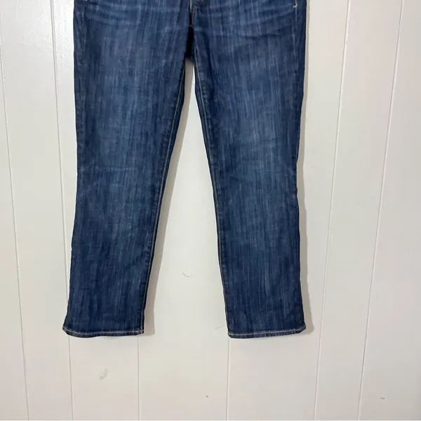 American Eagle Artist Crop Jeans Womens 6R Blue Denim Mid Rise - Image 2