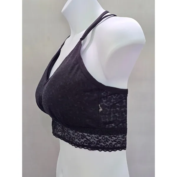 Maurices Black Romantic Boudoir Cottage Lingerie Feminine Lace Bra Plus 2X - Image 3