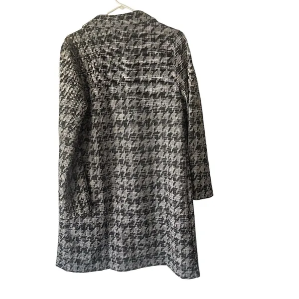 Mellow‎ Day Houndstooth Long Career Cardigan Sweater Interview Outfit Women - Image 4