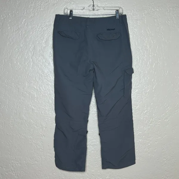 Marmot Convertible Hiking Capris Women's Roll Tab Mid-Rise Gray Size 10 - Image 2