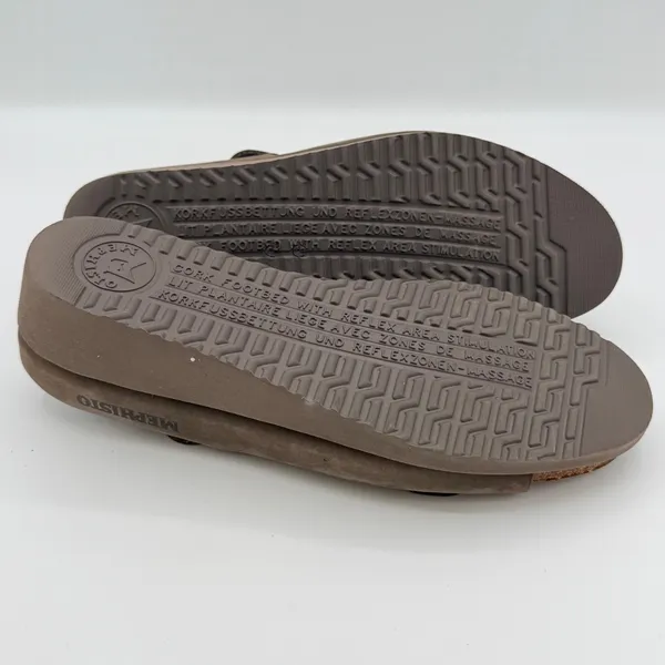 Mephisto Mobils Women's 41 Brown Nubuck Leather Double Strap Comfort Sandals - Image 8