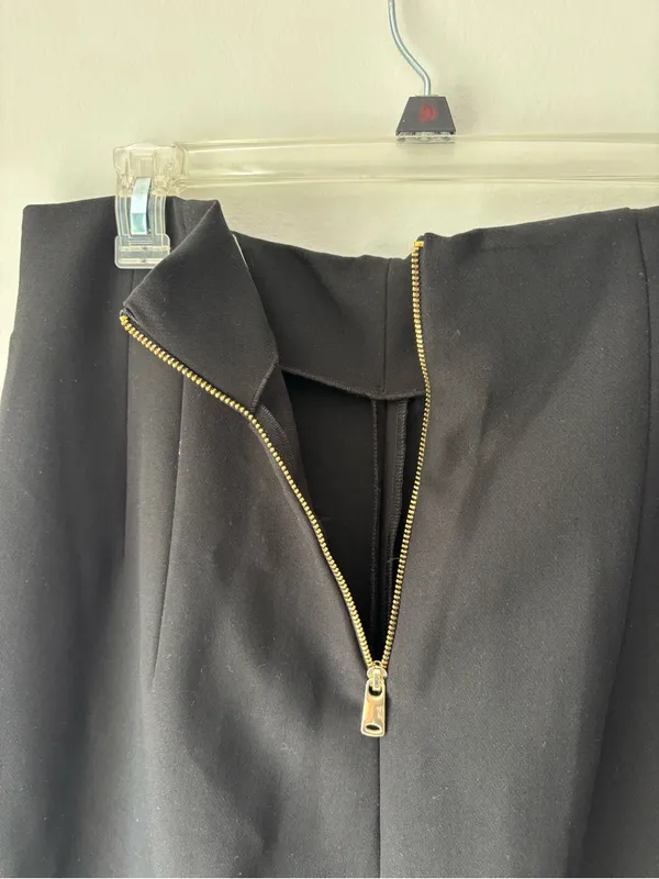 Zara Black High Waisted Wide Leg Trouser Dress Pants Business Professional Work - Image 9