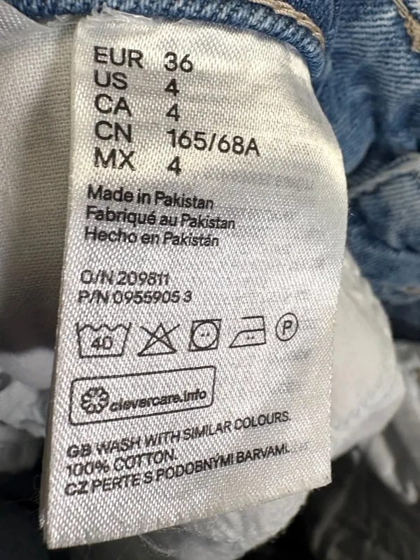 Lee HM High Waist Wide Leg Jeans Size 4 - Image 8