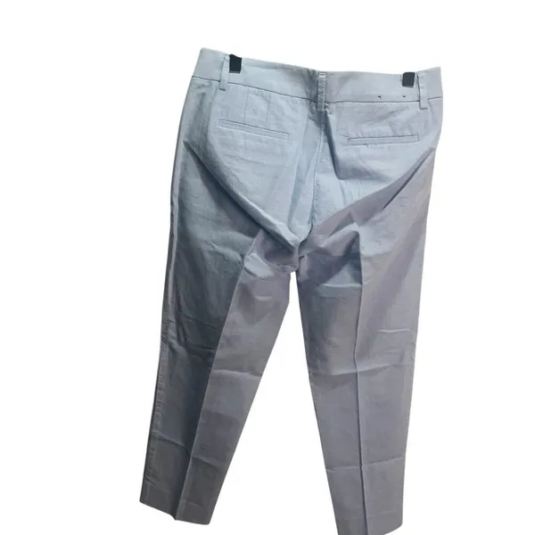J Crew Womens Light Blue Cotton Cropped‎ Chino Pants 2 Career - Image 2
