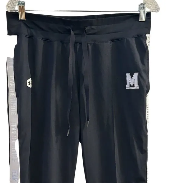 Under Armour University of Maryland Black‎ Track Pants Medium Athletic Casual - Image 3