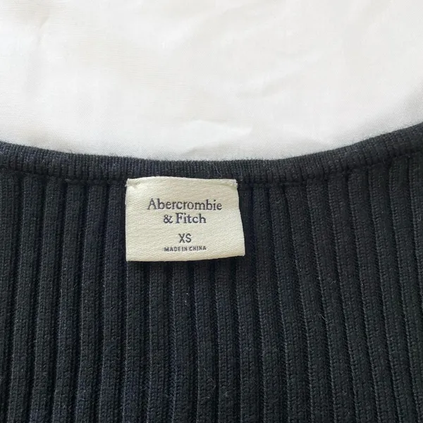 Abercrombie and fitch black square neck sweater bodysuit - Image 3
