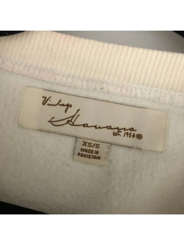 Vintage Havana St. Tropez White Crewneck Sweatshirt With Blue Lettering - Image 7