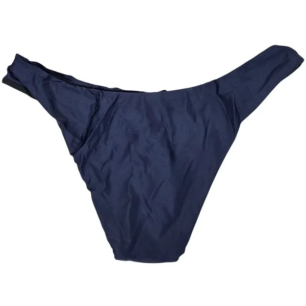 J. Crew Curved-waist cheeky‎ bikini bottom Navy S NWT - Image 2