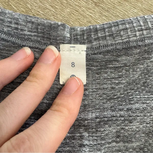 Lululemon Heather Gray Short Sleeve Athletic Shirt - Image 6