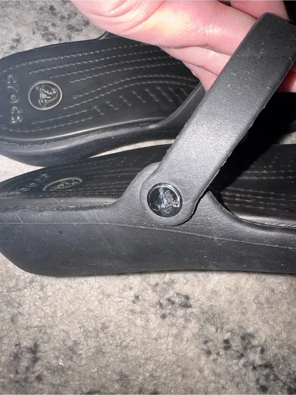 Women’s Crocs Patricia Strappy Wedge Sandals Size W10 - Image 4
