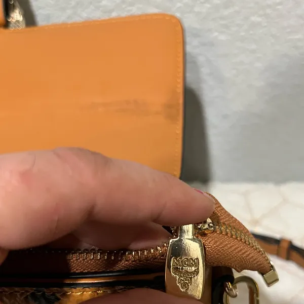 MCM Tan Logo Crossbody Bag‎ - Image 14